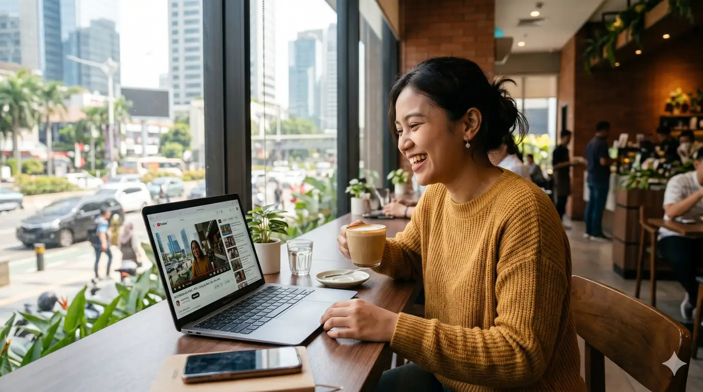Ilustrasi YouTube Premium - foto lifestyle