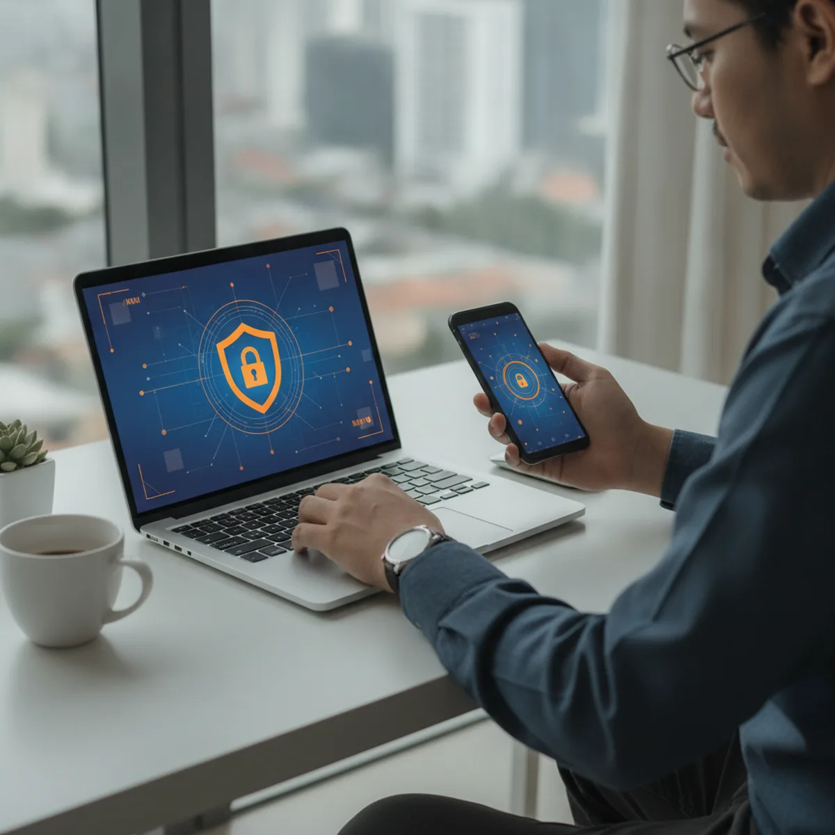 Ilustrasi VPN premium murah untuk keamanan koneksi pengguna Indonesia